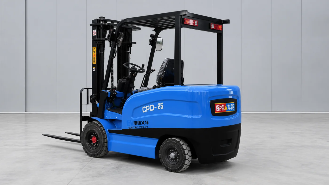 High rack storage starting electric forklift platform